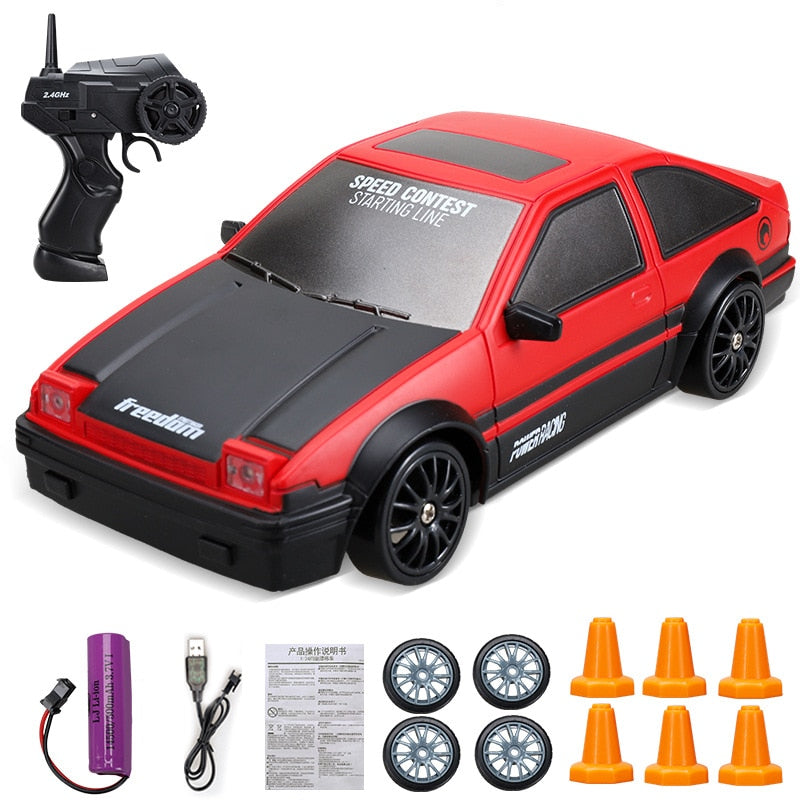 Coche De Carreras Control Remoto GTR Modelo AE86 F8 | 4WD RC Drift car toy 2.4G rapid drifter | Free Shipping